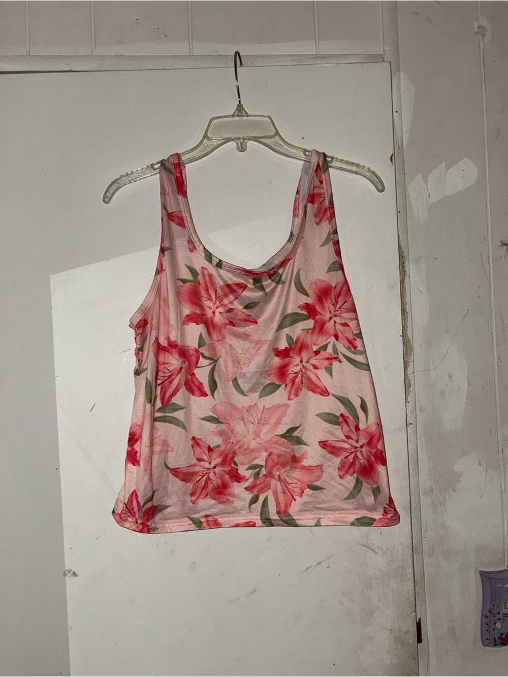 Floral Pink Tank Top - Women's Sleeveless Top